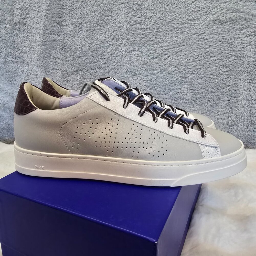 P448 Jack Perforated Sneaker Size 41 or US 10.5 Grey, Lilac Women's NEW NIB - Picture 6 of 12